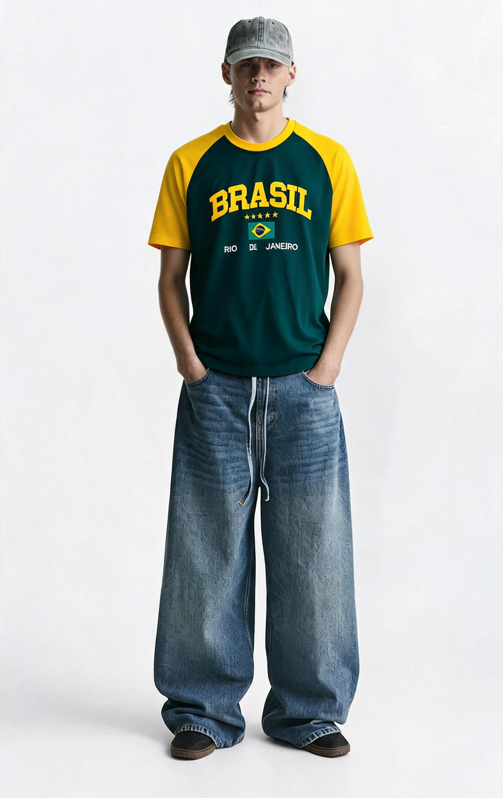 Brazil Rio Raglan Tee