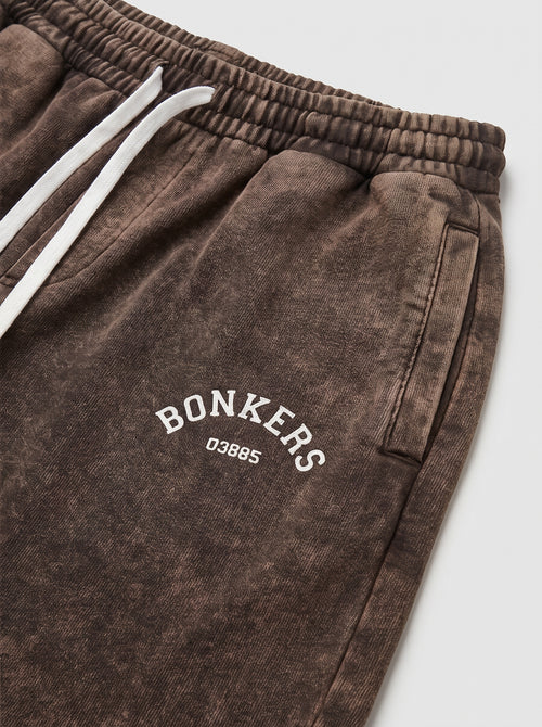 Bonkers Original Brown Washed Wide-Leg Trousers